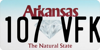 AR license plate 107VFK