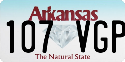 AR license plate 107VGP