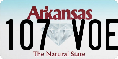 AR license plate 107VOE