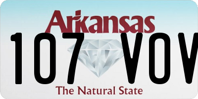 AR license plate 107VOV