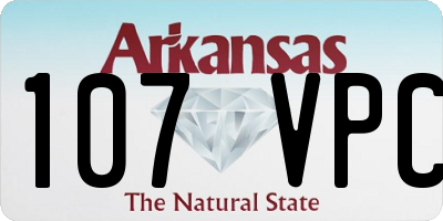 AR license plate 107VPC