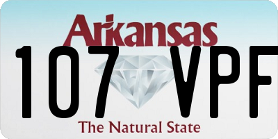 AR license plate 107VPF