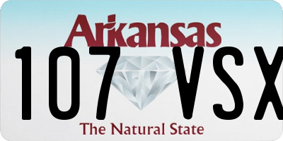 AR license plate 107VSX