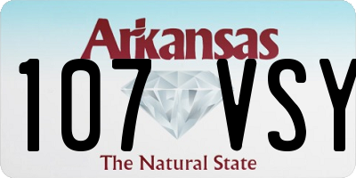 AR license plate 107VSY