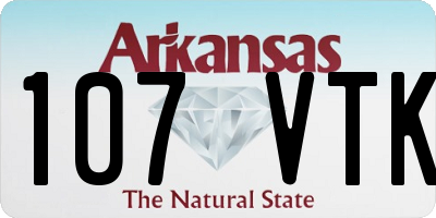 AR license plate 107VTK
