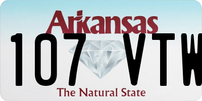 AR license plate 107VTW