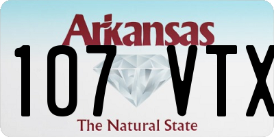 AR license plate 107VTX