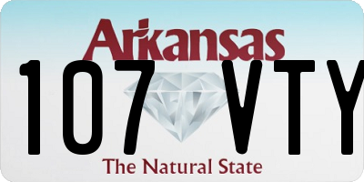 AR license plate 107VTY
