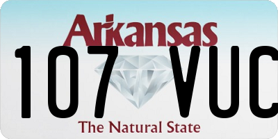 AR license plate 107VUC