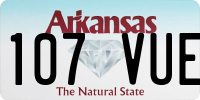 AR license plate 107VUE