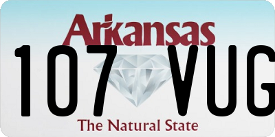 AR license plate 107VUG