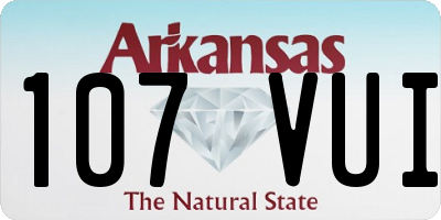 AR license plate 107VUI