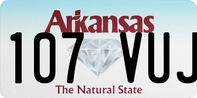 AR license plate 107VUJ