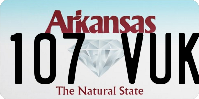 AR license plate 107VUK