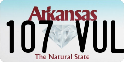 AR license plate 107VUL