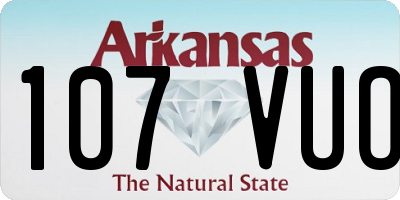 AR license plate 107VUO