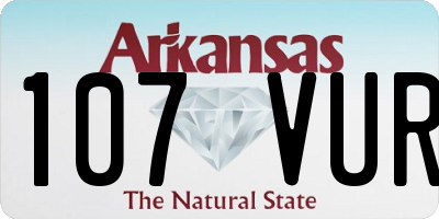 AR license plate 107VUR