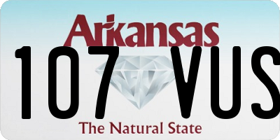 AR license plate 107VUS
