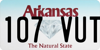 AR license plate 107VUT