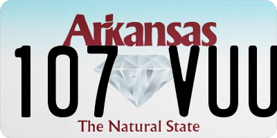 AR license plate 107VUU