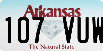AR license plate 107VUW