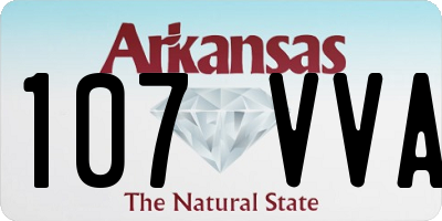 AR license plate 107VVA