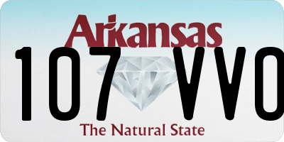 AR license plate 107VVO