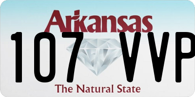 AR license plate 107VVP