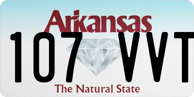 AR license plate 107VVT