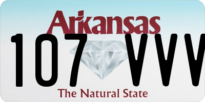 AR license plate 107VVV