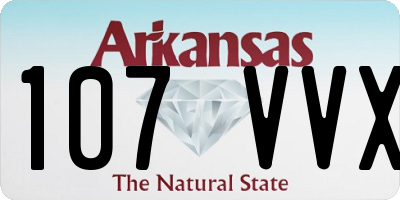 AR license plate 107VVX