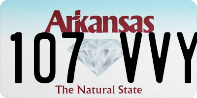 AR license plate 107VVY