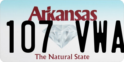 AR license plate 107VWA