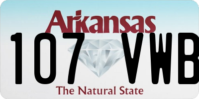 AR license plate 107VWB