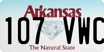 AR license plate 107VWC