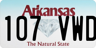 AR license plate 107VWD