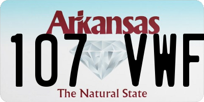 AR license plate 107VWF