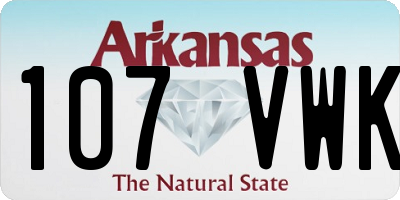 AR license plate 107VWK