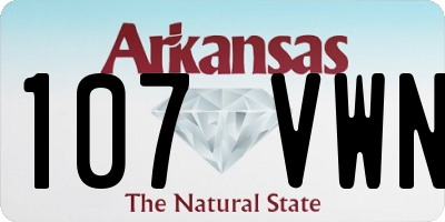 AR license plate 107VWN