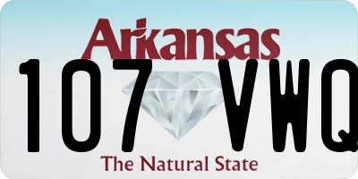AR license plate 107VWQ
