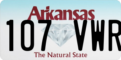 AR license plate 107VWR