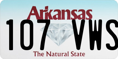 AR license plate 107VWS