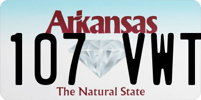 AR license plate 107VWT