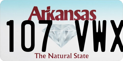 AR license plate 107VWX