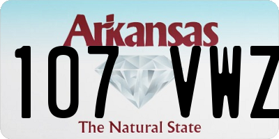 AR license plate 107VWZ