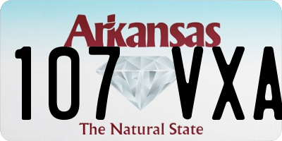 AR license plate 107VXA