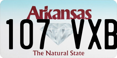 AR license plate 107VXB