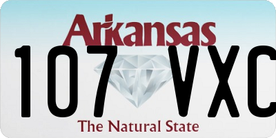 AR license plate 107VXC