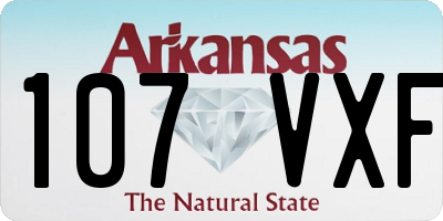 AR license plate 107VXF