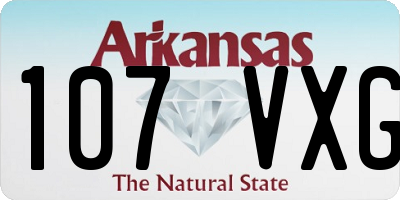 AR license plate 107VXG